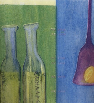 Servietten Flaschen, Glas, Rarität